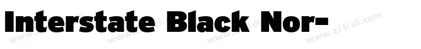 Interstate Black Nor字体转换